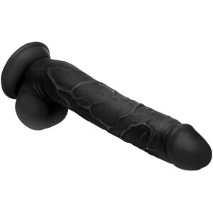 10 Inches Realistic Black suction non-vibrating dildo product of purefuntoy