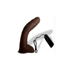 Brown Vibrating Realistic Suction Cup Dildo with Balls 10 product of purefuntoy