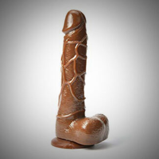 Realistic brown dildo 8 Inches With Suction product of purefuntoy