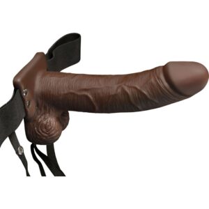 Brown Fetish Fantasy Hollow Strap-On with Remote purefuntoy