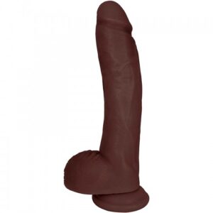 Brown 10" Dildo with Suction cup penis Balls product of purefuntoy