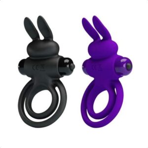 Dual Lock 10-Speed Rabbit Cock Ring product of purefuntoy
