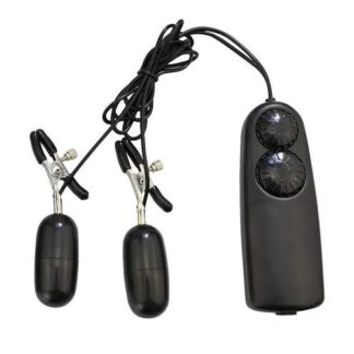 Pleasure Sensation overload vibrating nipple clamps product of purefuntoy