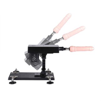 Powerful Automatic Electric sex machine gun with realistic dildo product of purefuntoy