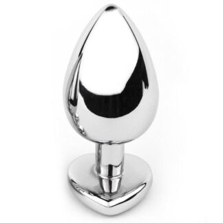 Purple Metal Heart Anal Butt Plug product of purefuntoy
